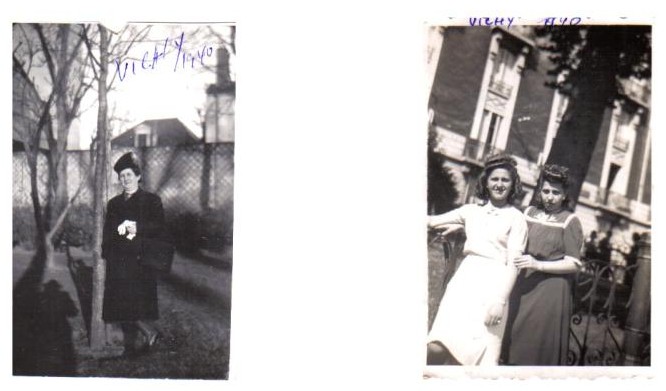 Reitzel Stern and Edith with Olga in Vichy, France, 1940