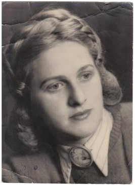 Portrait of Edith Davidovici after liberation, Holocaust survivor and author